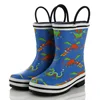 Newest blue kids gumboots cheap kids rainbow kids rain boots