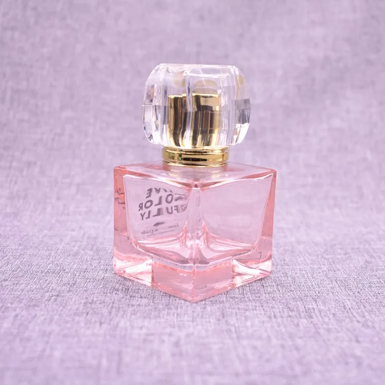 2019 Hot Pink 50ml Square Cute Perfume Glass Bottle - Buy Glass Perfume ...