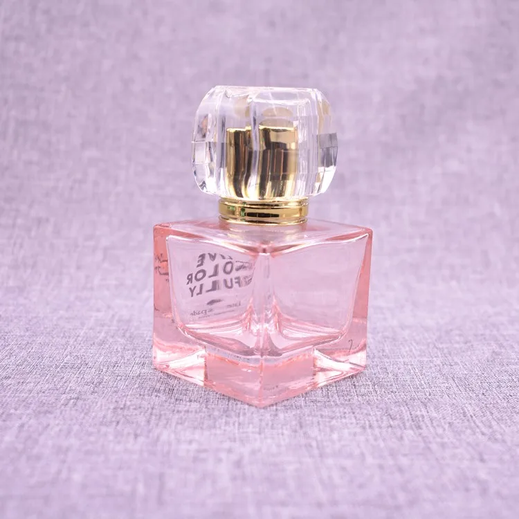 2019 Hot Pink 50ml Square Cute Perfume Glass Bottle Buy Glass Perfume