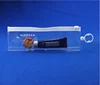 ECO friendly transparent toothpaste packing EVA zip bag with loop handle