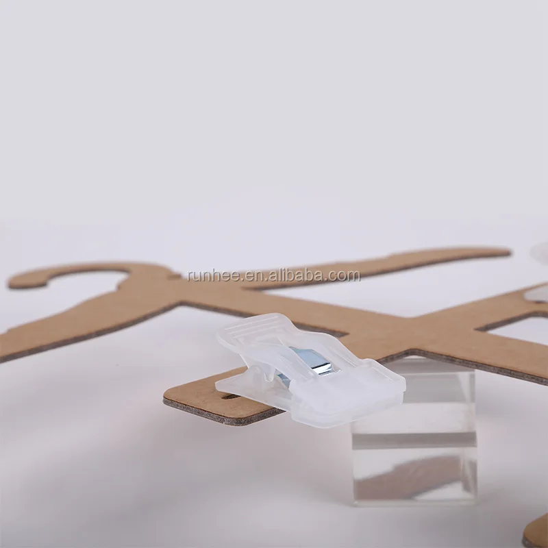 Standing Kraft Paper Baby Hangers With Plastic Clips For Display Clothing Wholesale