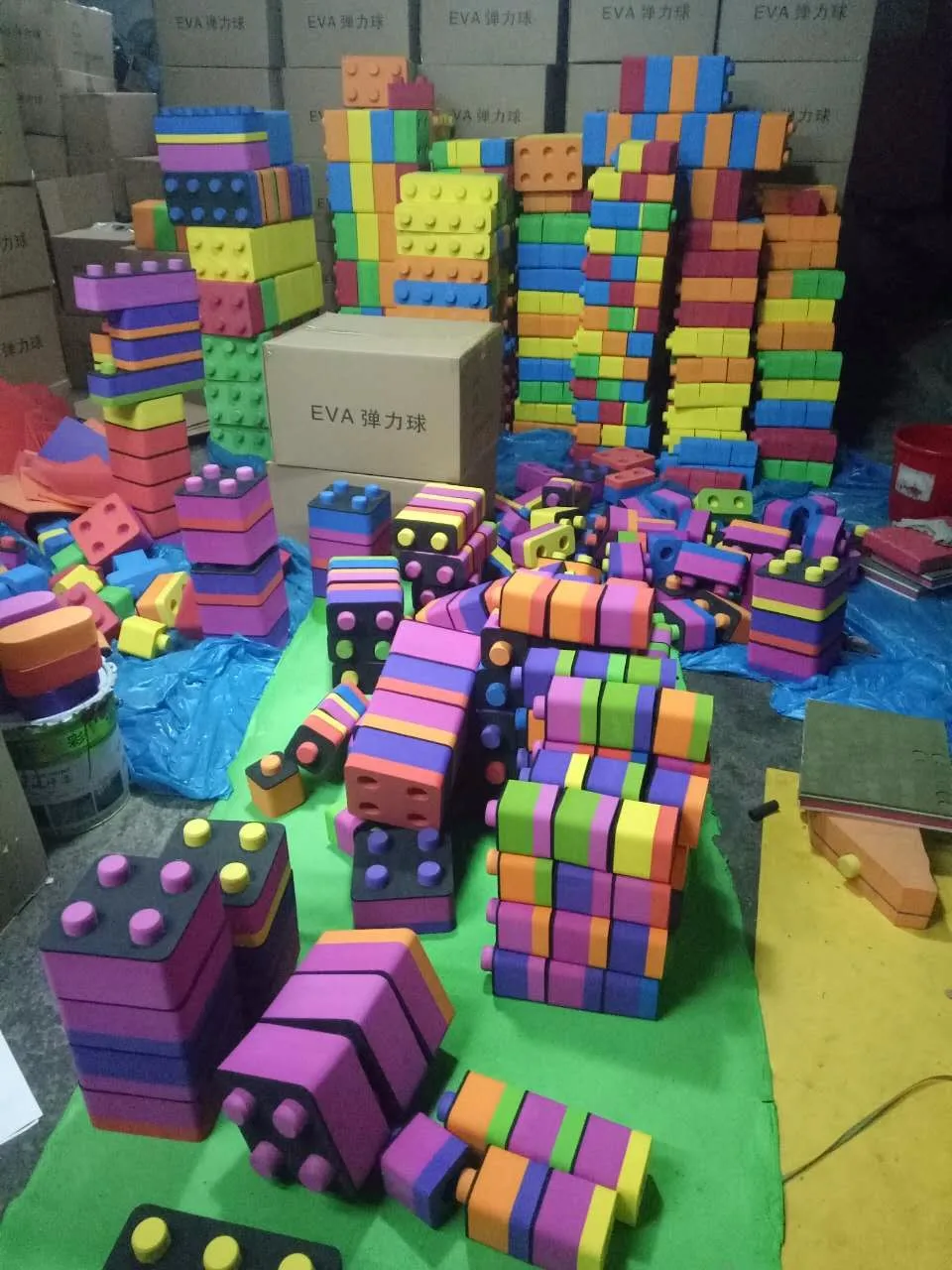 Huge Big Eva Foam Material Educational Big Building Blocks For Children