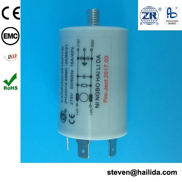 water filters for wash machine emi filter 16a RoHS approval Filters