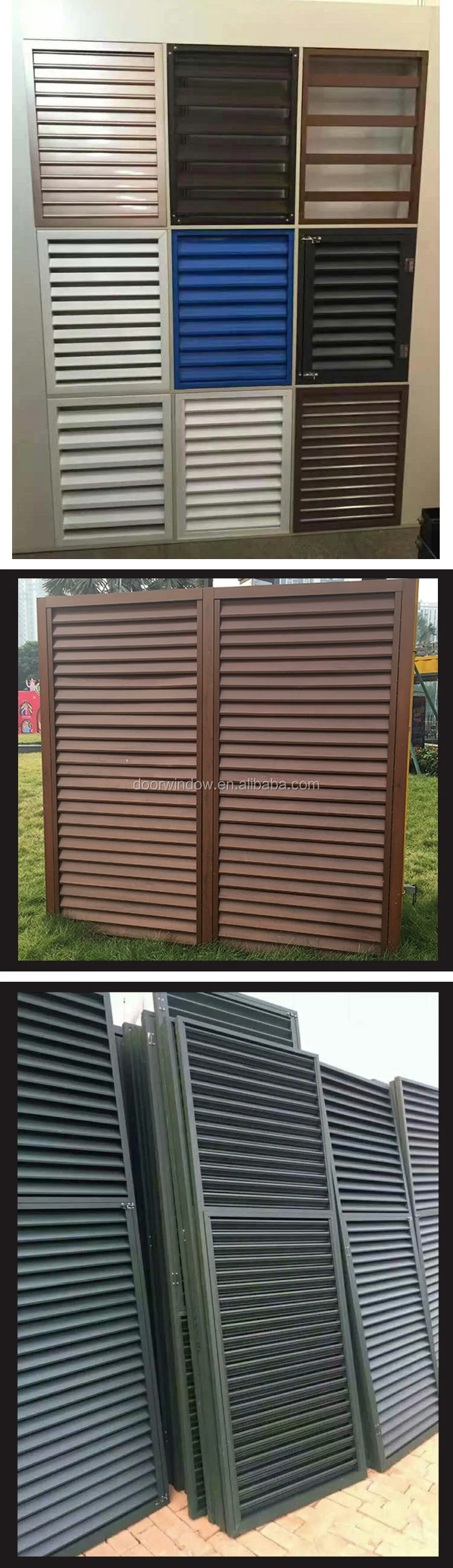 Factory direct selling double hung window sash replacement concertina shutter doors circular shutters