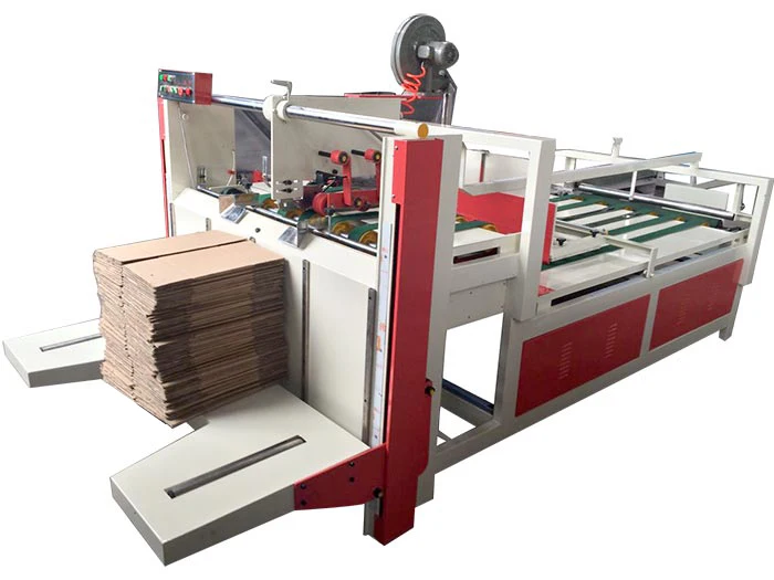 Semiauto semiautomatic standard Crash Lock Bottom corrugated carton box folder gluer with ce 