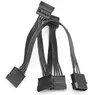SATA Power Supply Cable 4Pin IDE Molex to sata adapter 5 SATA Connector Lead For HDD SSD