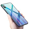 SOSLPAI wholesale colorful sublimation phone case for iphone x gradients design tempered glass cell phone case