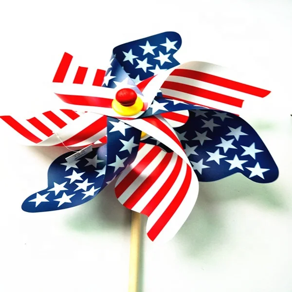 Autone 10Pcs Plastic Windmill Pinwheel Wind Spinner Kids Toy Garden Lawn Party Decor 