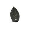 Black Plexiglass Necklaces Display Holder Leaf-shaped Acrylic Jewelry Display Stand