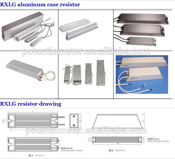 200W 300W 400W Di Alluminio Inverter Custodia Resistenza Freno - Foto 3