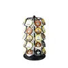 360 degrees rotated antiskid base pagoda station metal coffee capsule rack