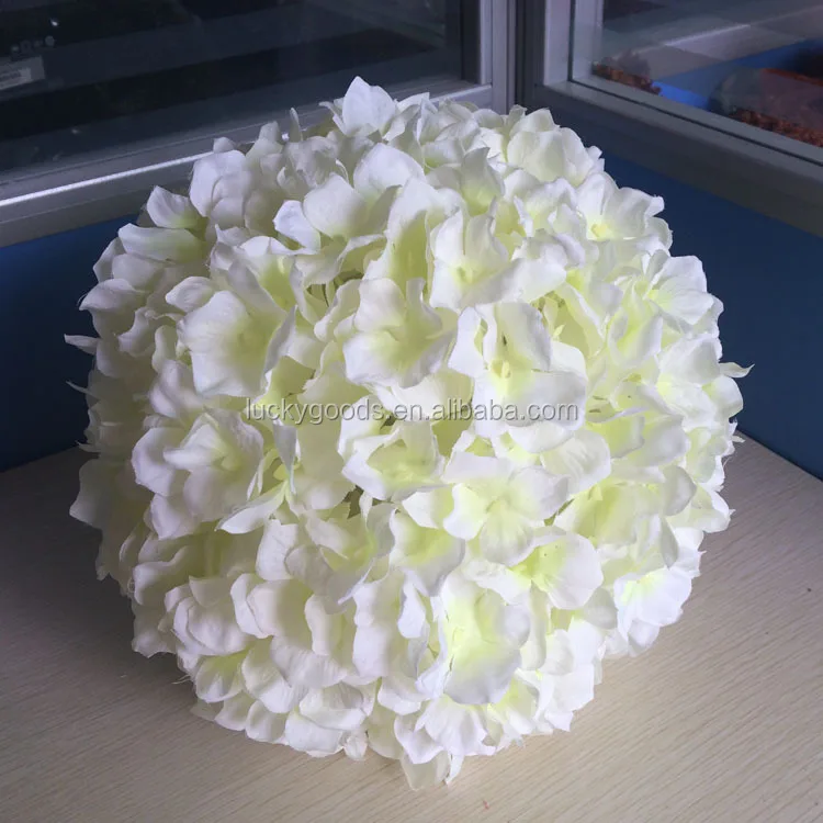 Light Green Hydrangea Artificial Silk Flower Kissing Ball For Sale