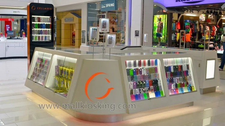 Customized mobile phone accessories  kiosk | cell phone case kiosk 