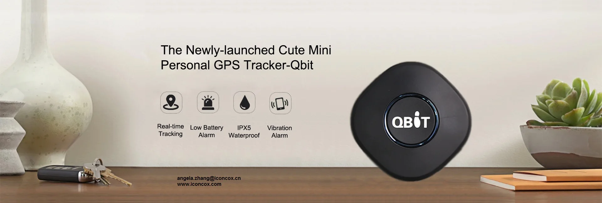 Qbit Gps Personal Tracker Mini Con Llamada Sos Y Ubicación De La Aplicación Para Niños Y