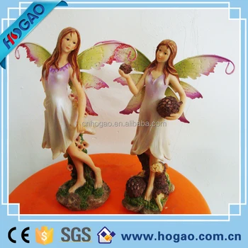 Cheap Cute Resin Angle Flower Fairy Garden Miniatures Buy Fairy