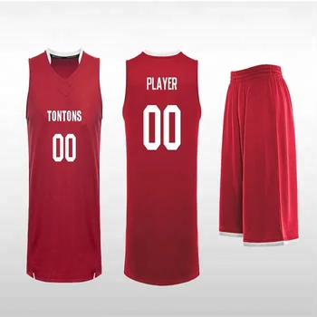 blank red basketball jersey
