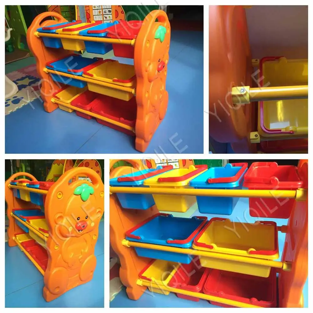 Pleasant Sheep Kids Toy Plastic Toy Shelves For Children Lovely