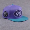 Custom popular new fashion flat leather bill snapback cap hat for sale