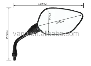 Popular M10 Pulsar 135 motorcycle rear view mirror