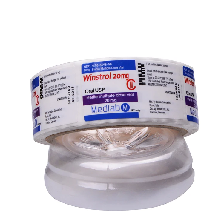 Oem Glossy Adhesive Pp Vinyl Winstrol 20mg Sterile Multiple Dose Oral