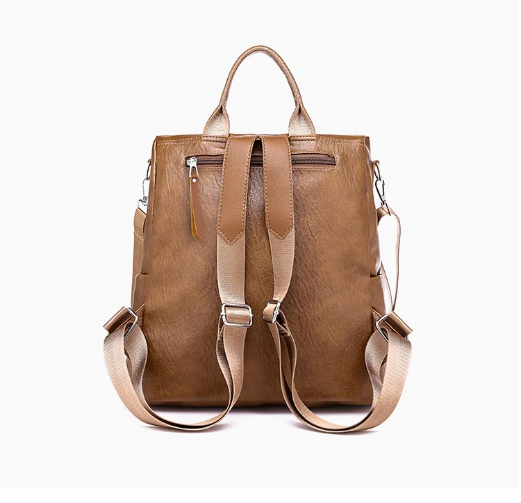 black fashion backpack women's