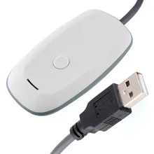 White PC Wireless Controller Game Gaming Receiver Adapter for Microsoft XBOX 360 xbox360 Gamepad Console