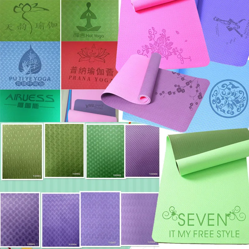 Custom Logo Printed Eco Friendly TPE Yoga Mat 6mm Thick Durable Non-slip Pad Yoga Pilates Mat Wholesale.jpg