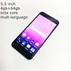 free shipping unlocked 5.5 inch fingerprint 4GB octa core wifi android 7.0 mobile phone to America