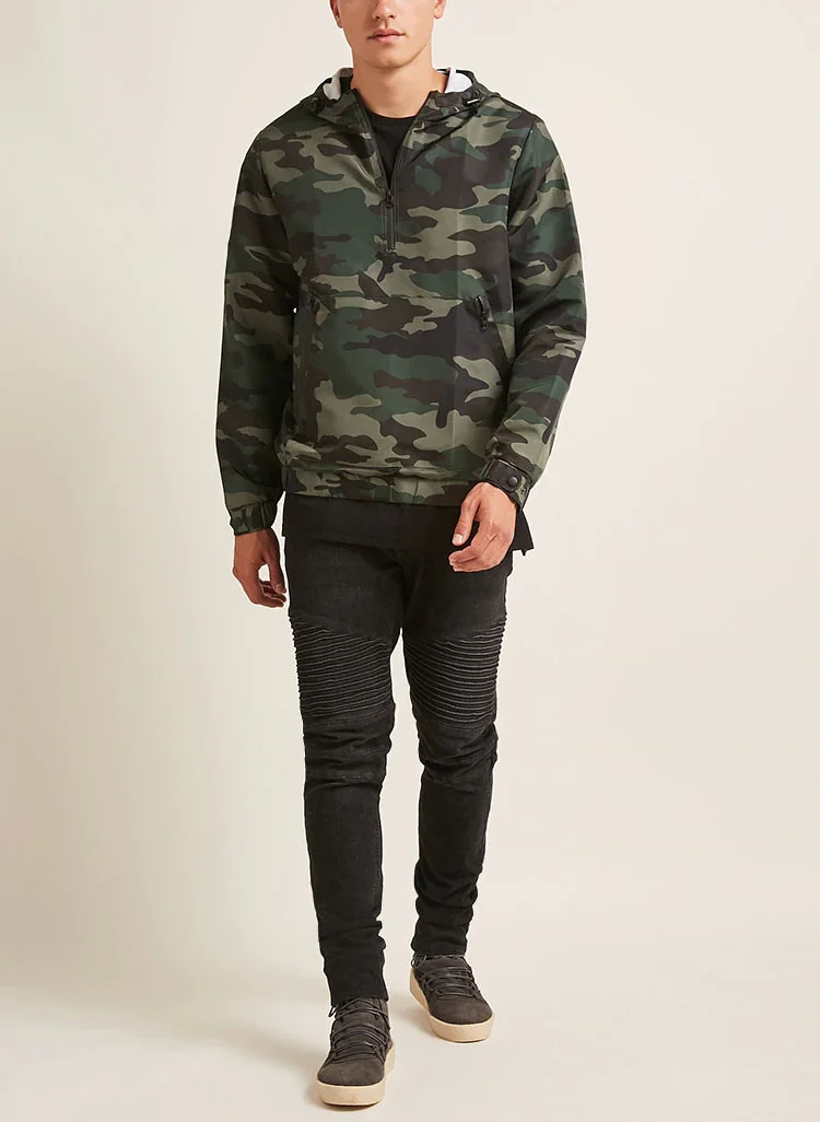 mens camo hoodie