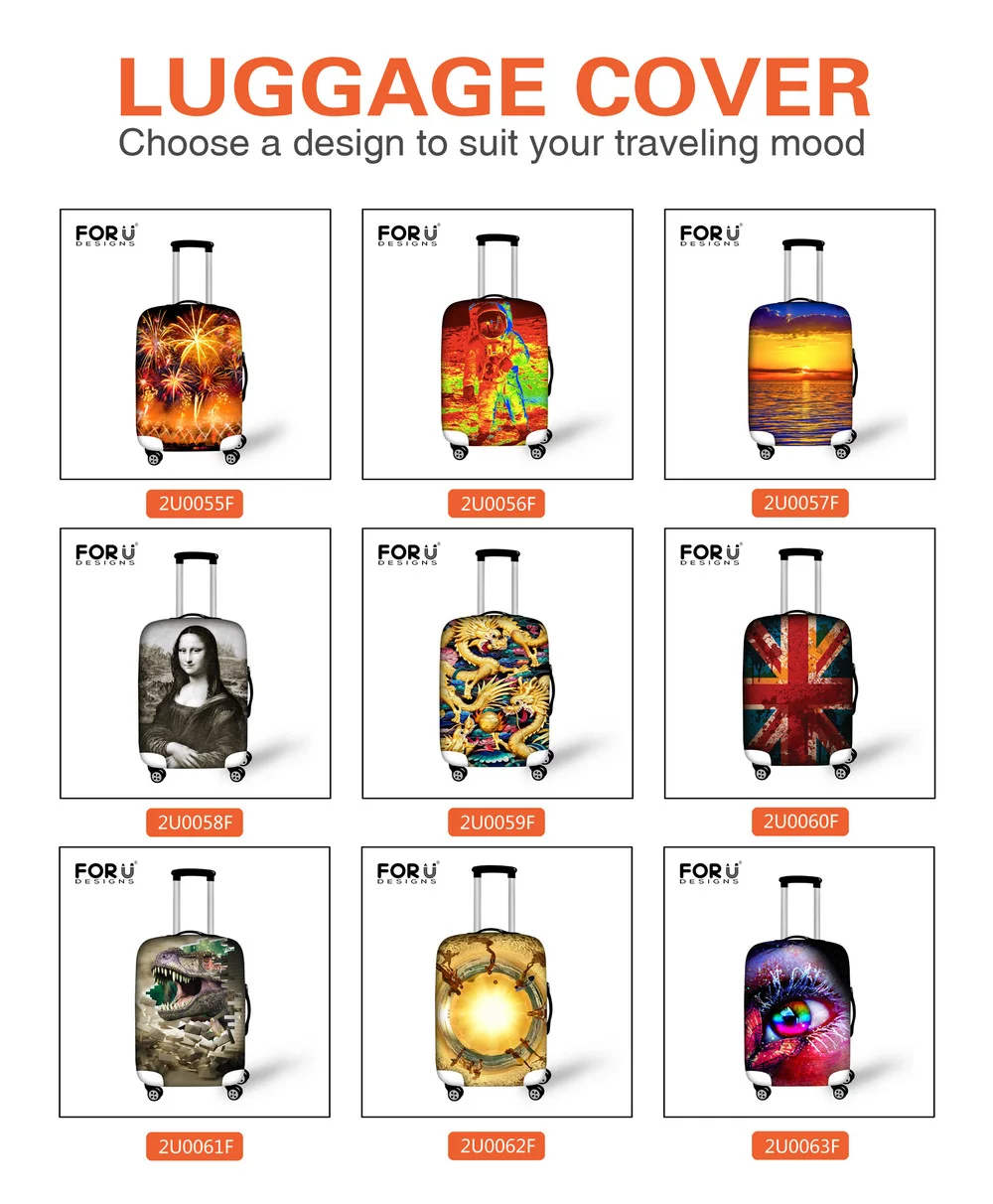 Best Gift For Luggage Travel Bags Protective Luggage Cover With Elastic