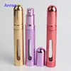 Precision 12ml Small Size Aluminum Perfume Atomizer Bottles Colorful Aluminum Travel Portable Refills Perfume Spray Bottles