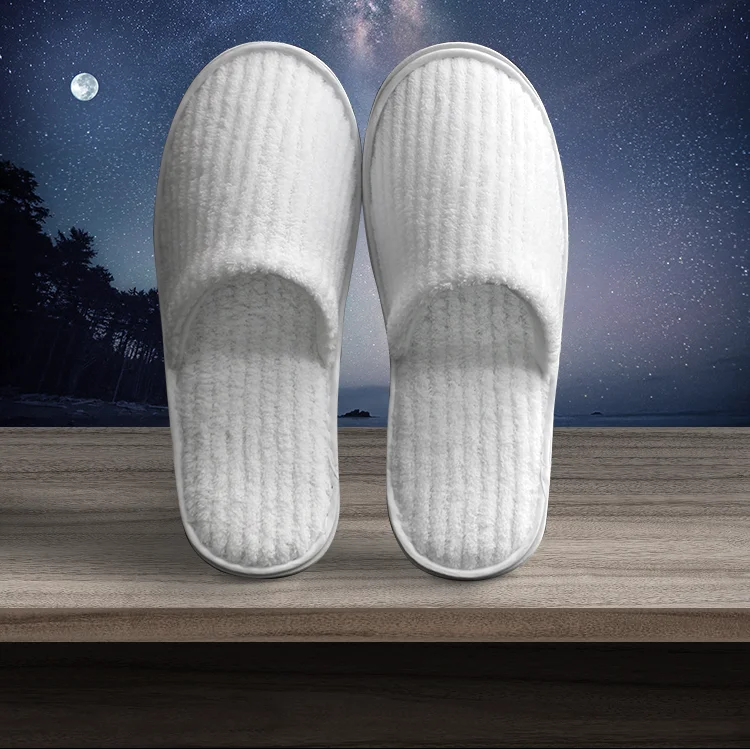 Wholesale Washable Hotel Guest Slippers Hotel Amenities/ White
