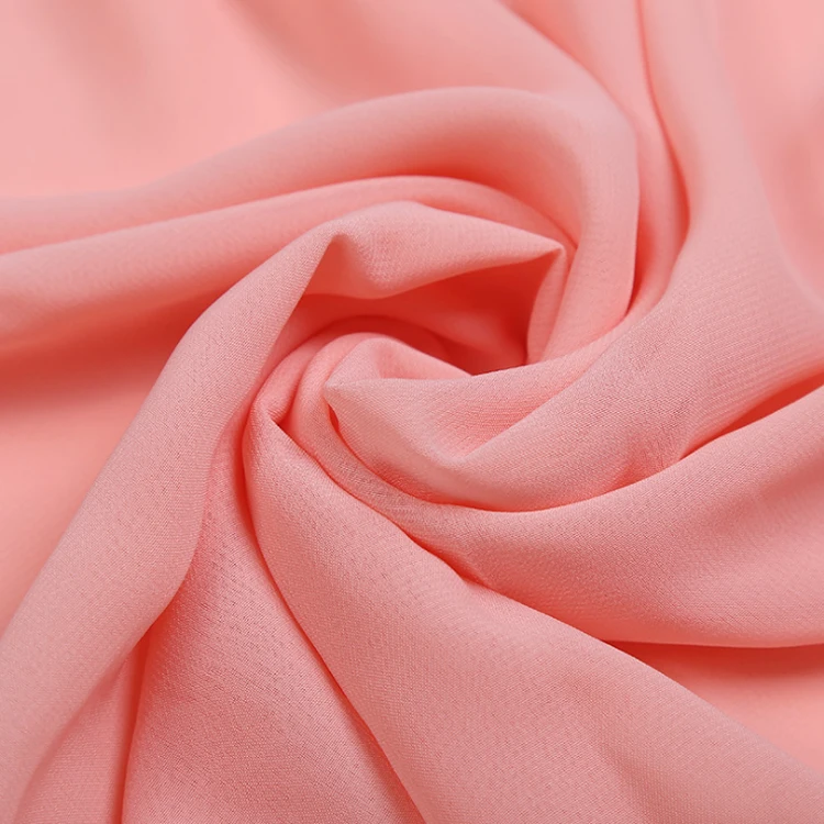 Excellent Manufacturers 100d High Twist Plain Dyed Chiffon