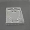 Customized divided food fancy disposable and stackable plastic tray