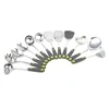 12 piece Stainless Steel Kitchen Utensil 401 Serving Cooking Utensil Set with pp handle