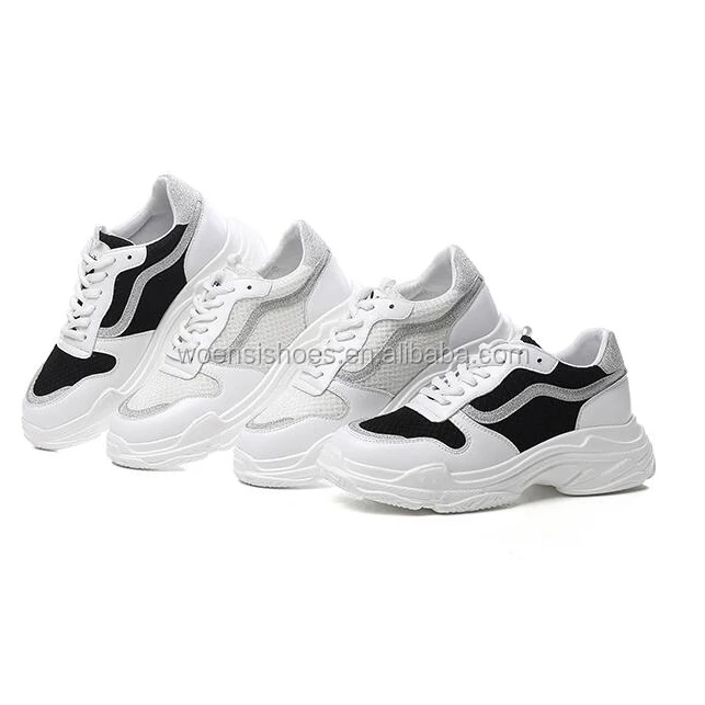 2019 fashion mesh sports shoes women chunky sneakers for ladies