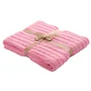 Factory OEM soft baby blanket plain white cable