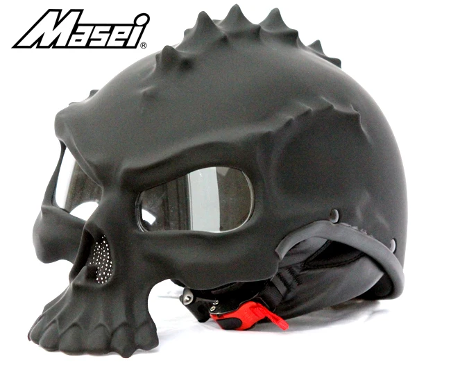 Hot Leathers DOT Approved Stencil Skull Helmet Black, XX-Large
