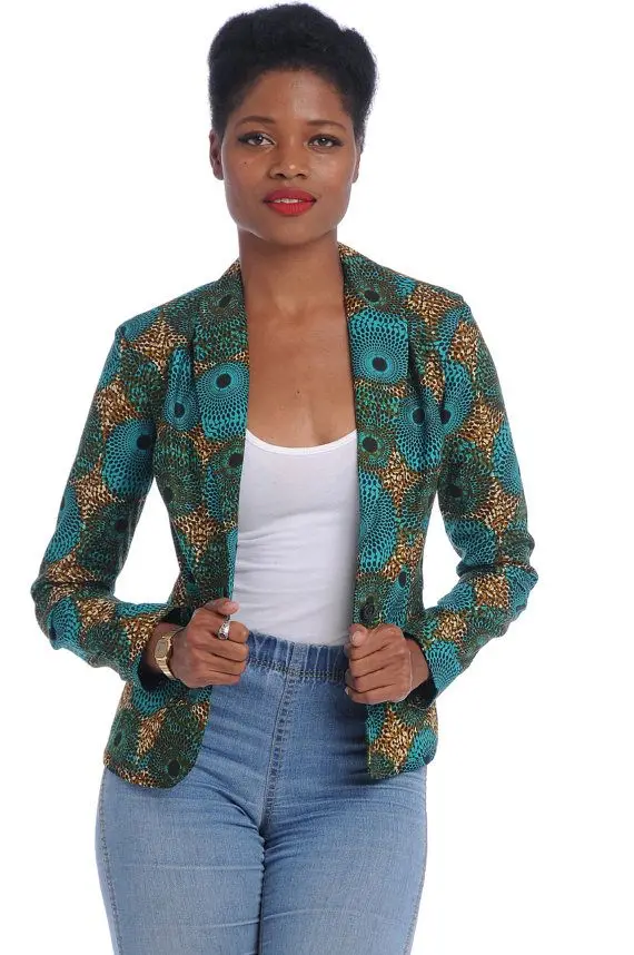 Blazer De Créateur En Tissu Imprimé Africain Pour Femme Veste Authentique Cire Fabrication De Vêtements Chinoise M40714 Buy Vêtements Africains Veste Africaine Veste Africaine Tendance Product On Alibaba Com