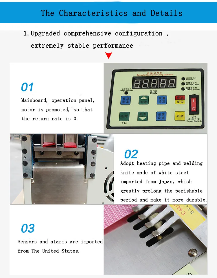 Automatic ribbon tape cutting machine automatic tape cutter double side adhesive tape