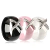 Fashion 8 mm X Cross Pink Black White Ceramic Rings For Women Men Plus Big Size Wedding Ring
