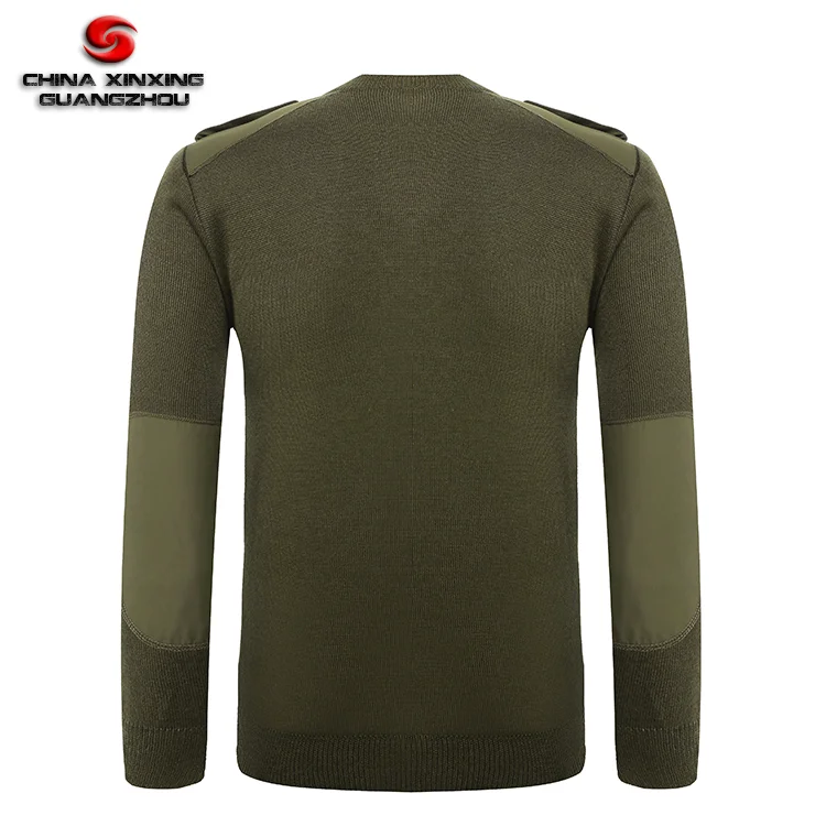 Army Military Men's Green Olive Green V Collar Winter Autumn 100% Wool Sweater Pullover - Buy 