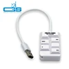 Plastic usb2.0 combo hub support MS/MS PRODUO card reader