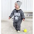 New Born Baby Clothes Cute Spring Roupa Infantil Handsome European Style Baby Rompers Fashion New Born