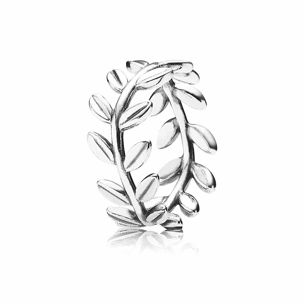 Slovehoony Corona De Laurel Anillo De Plata Esterlina Anillo De Hoja De