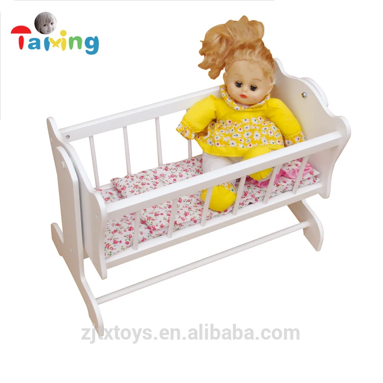 Hot Sale Handmade Wooden Doll Furniture Bunk Bed For Twin Fits 18 Inch