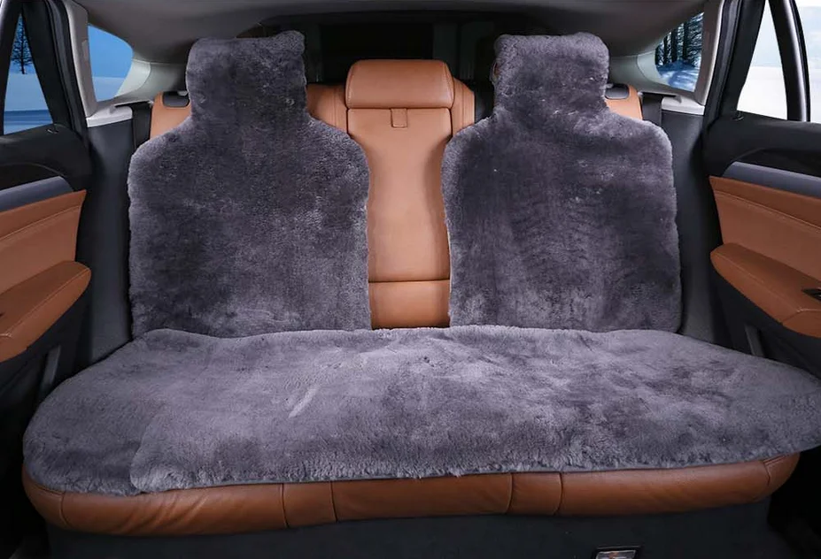 Wholesale 4 Colors Luxury New Design Beautiful Fake Fur Car Seat Covers