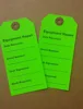 EQUIPMENT REPAIR TAGS HOSPITAL EQUIPMENT LABEL TAG RENTAL PAPER HANG TAG
