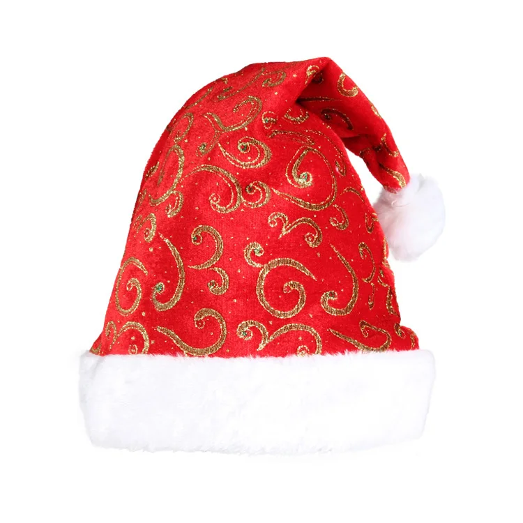 multi colored santa hats