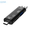 New 2018 All in one usb 4 in1 usb 3.0 type c micro otg usb tf sd card reader